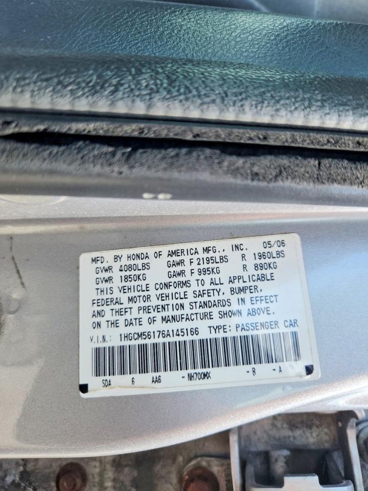 2006 HONDA ACCORD