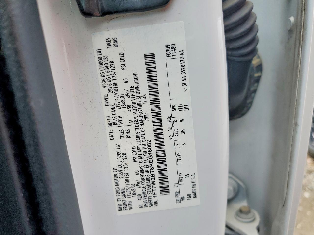 2019 FORD F250
