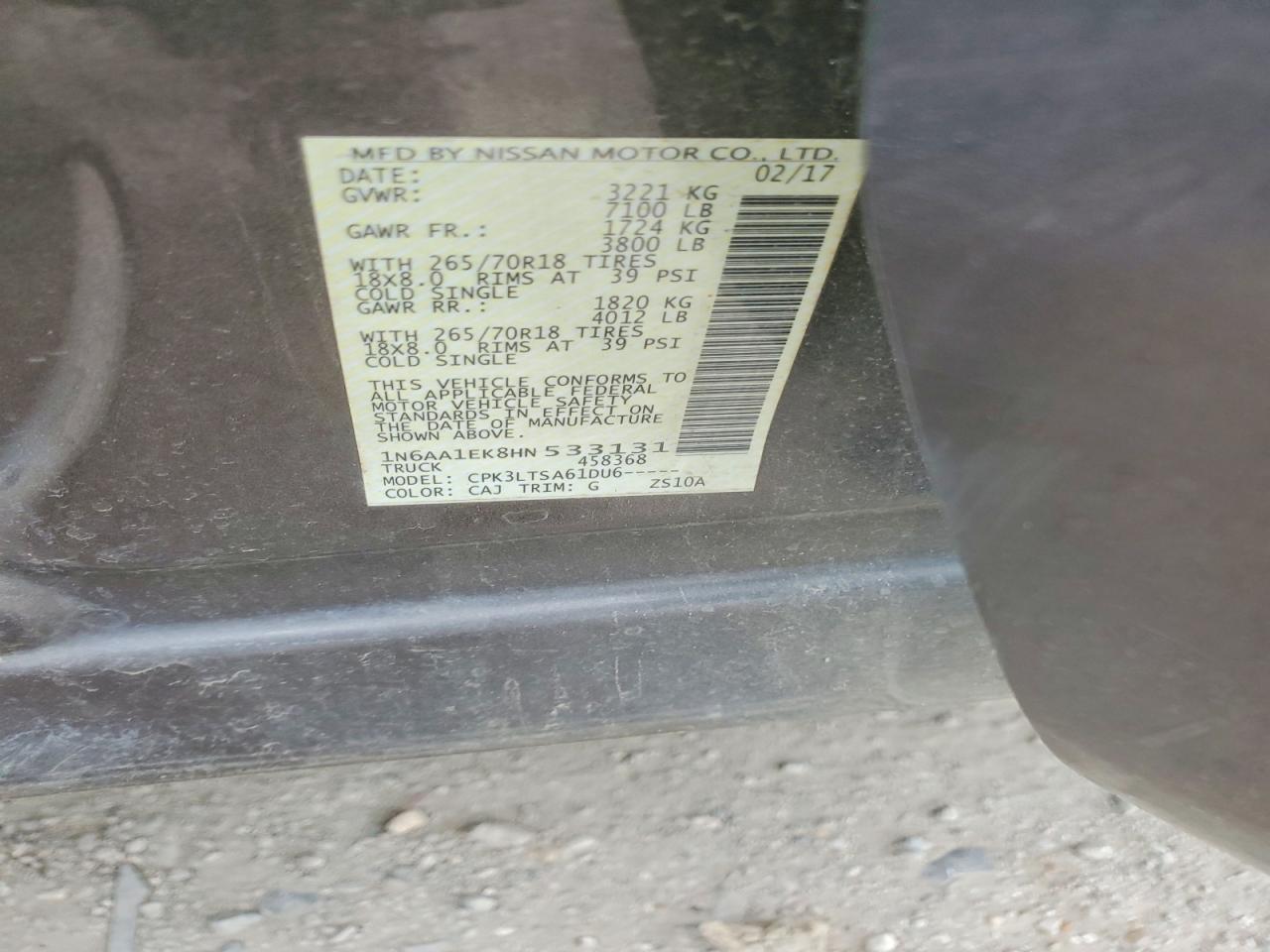 2017 NISSAN TITAN