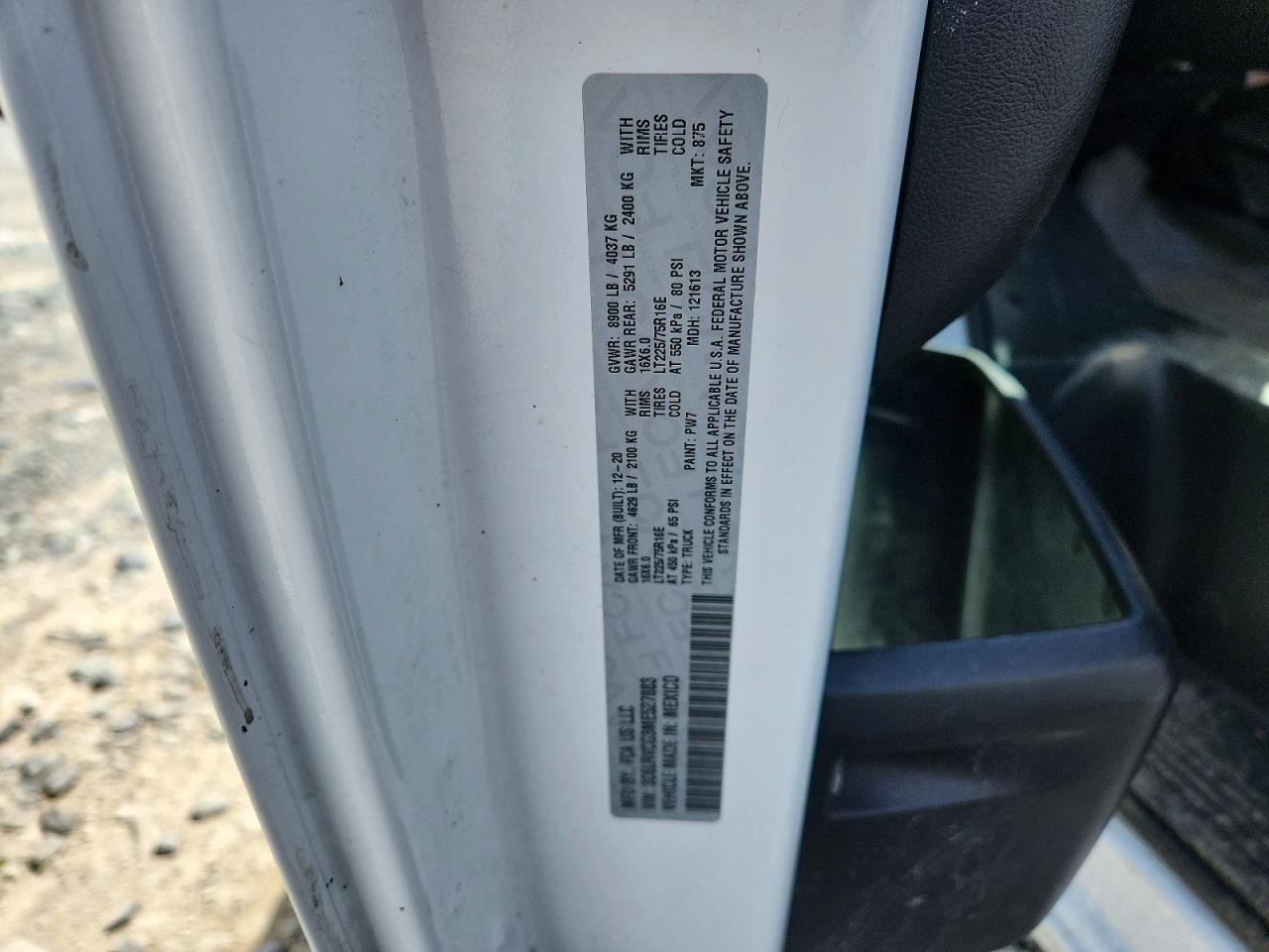 2021 RAM PROMASTER
