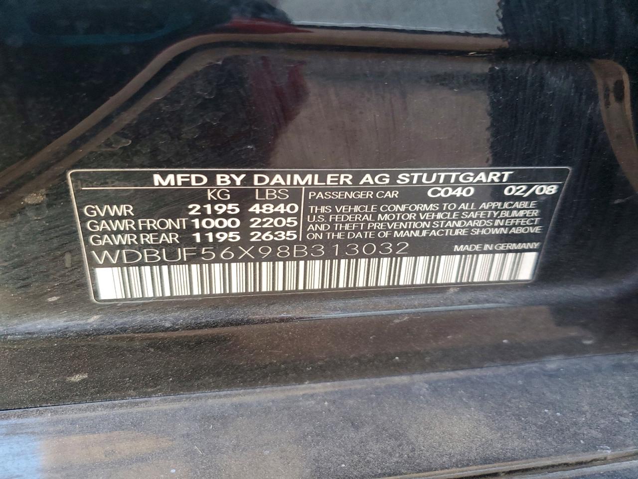 2008 MERCEDES-BENZ E-CLASS