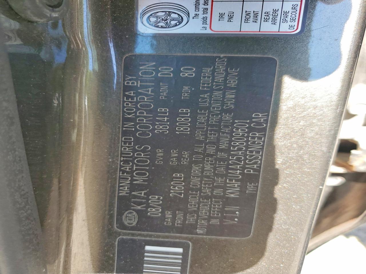 2010 KIA FORTE