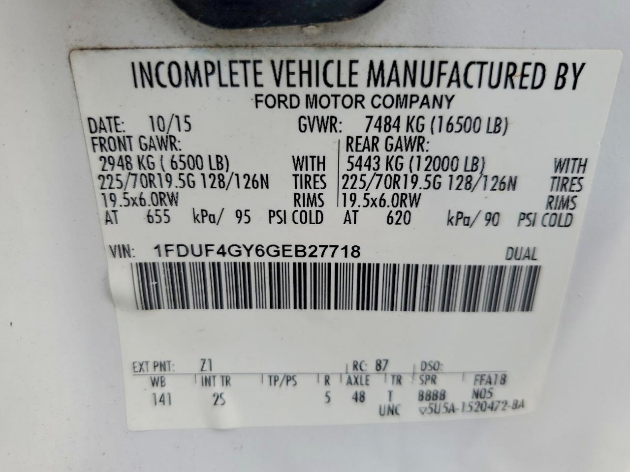 2016 FORD F450