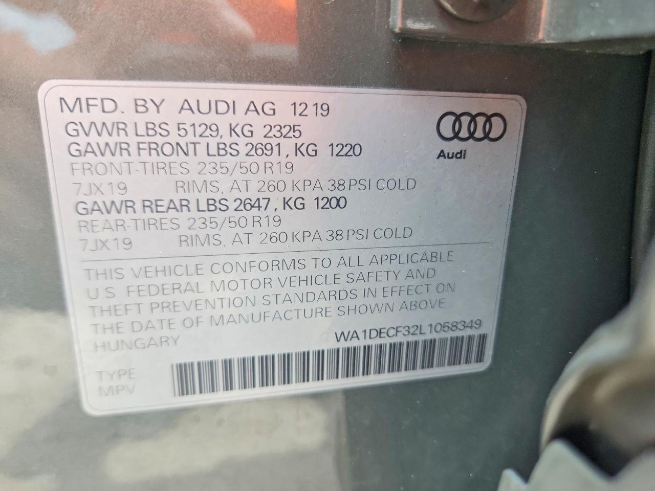 2020 AUDI Q3