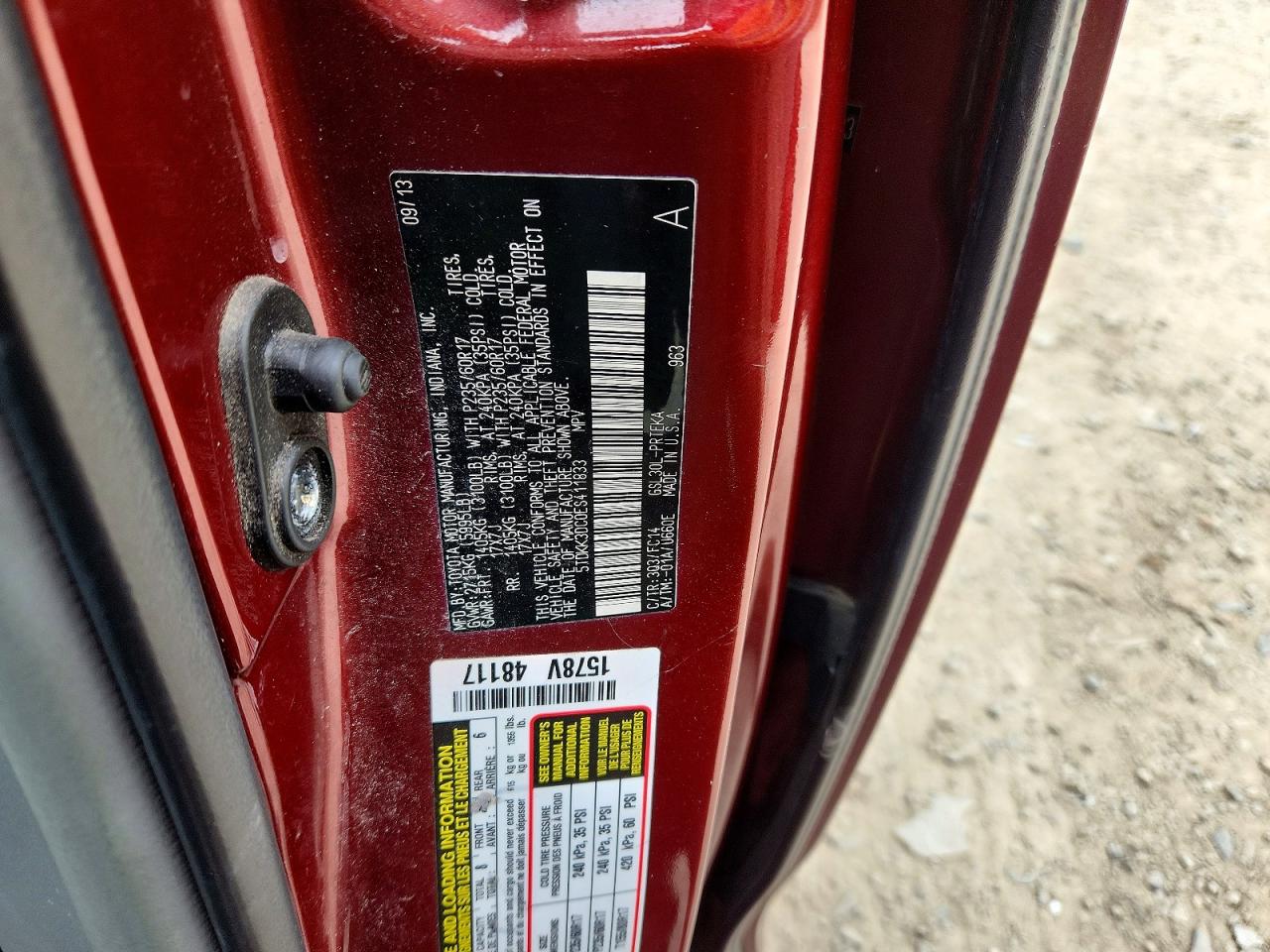 2014 TOYOTA SIENNA