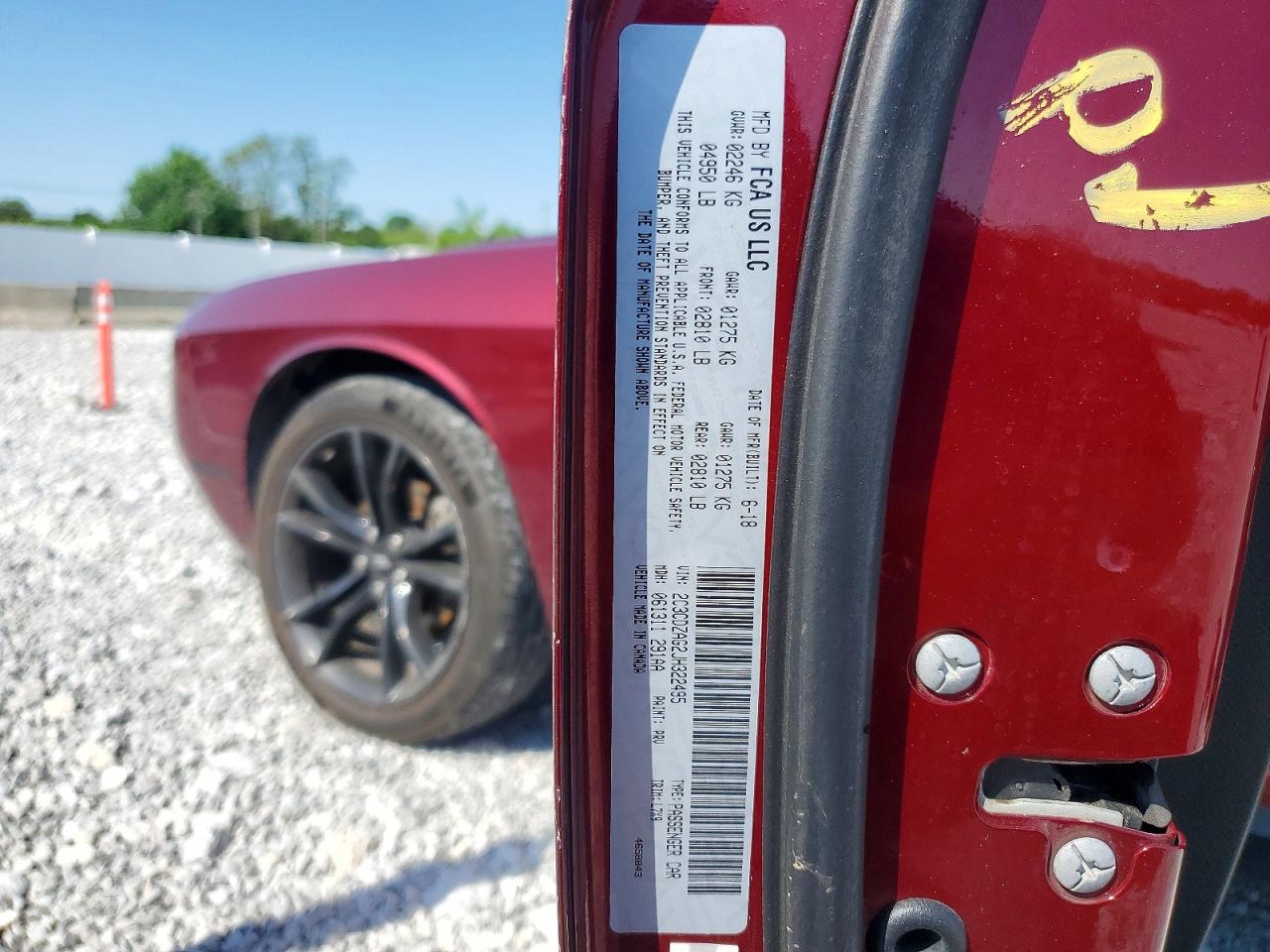 2018 DODGE CHALLENGER
