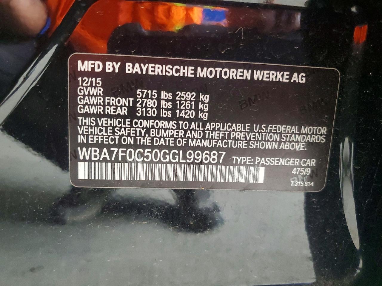2016 BMW 7 SERIES