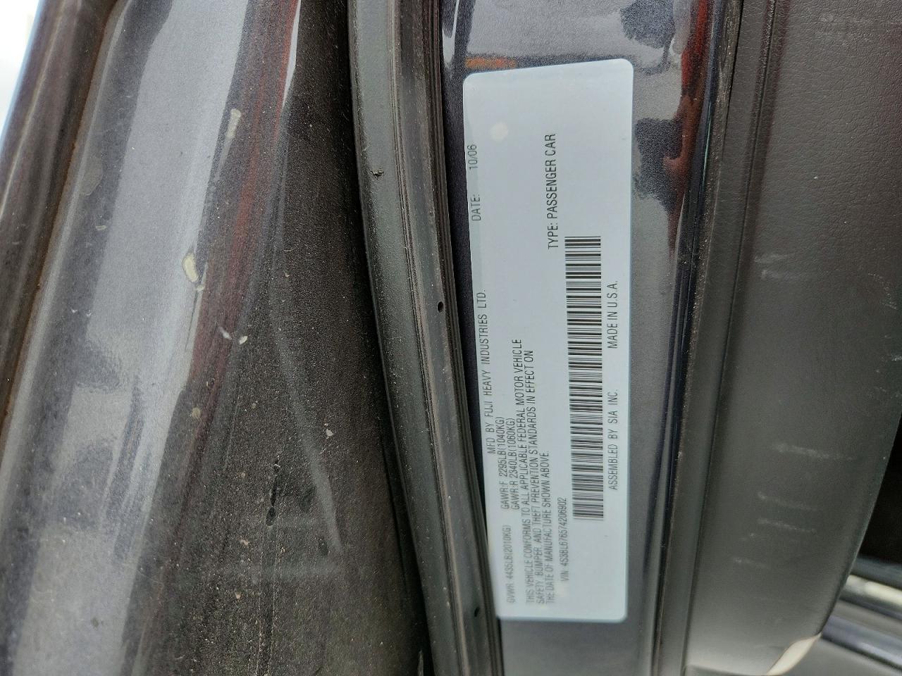 2007 SUBARU LEGACY