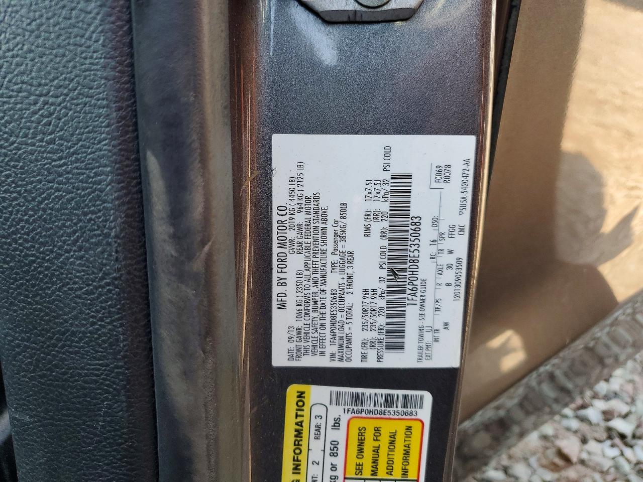2014 FORD FUSION