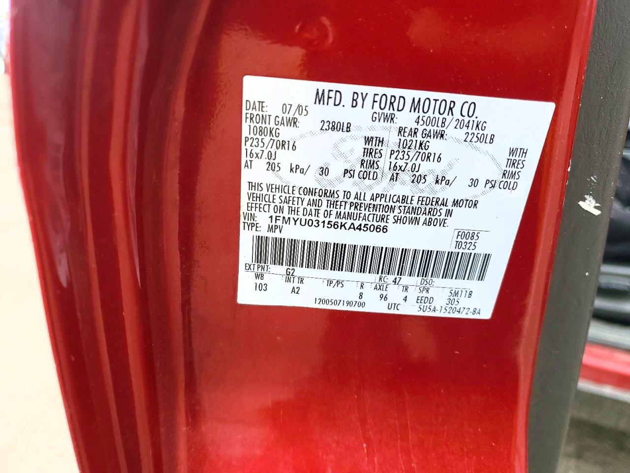 2006 FORD ESCAPE