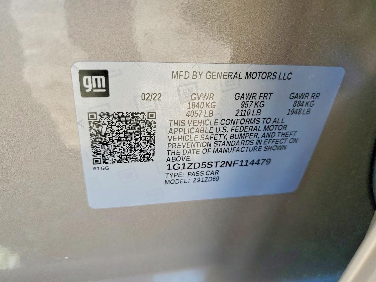 2022 CHEVROLET MALIBU