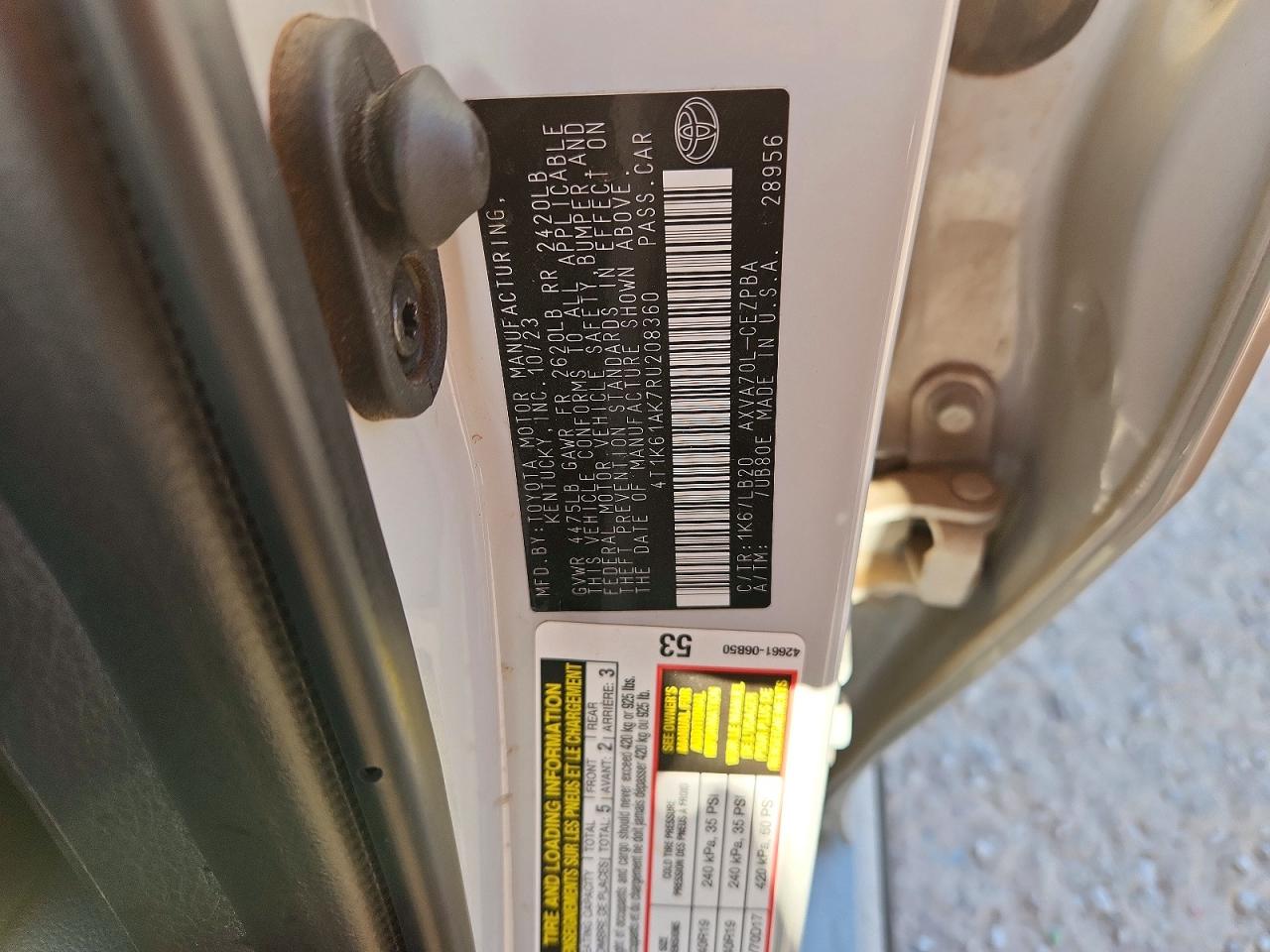 2024 TOYOTA CAMRY