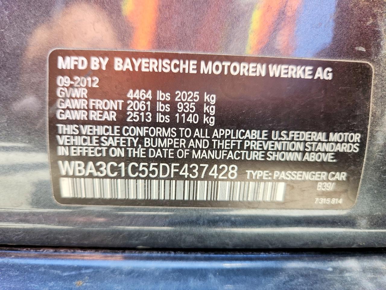 2013 BMW 3 SERIES