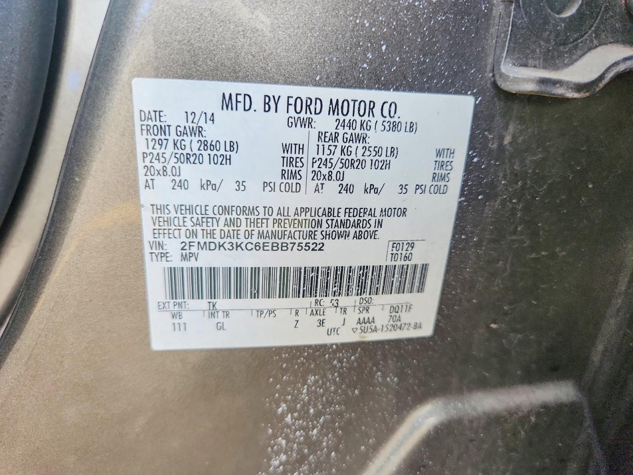 2014 FORD EDGE