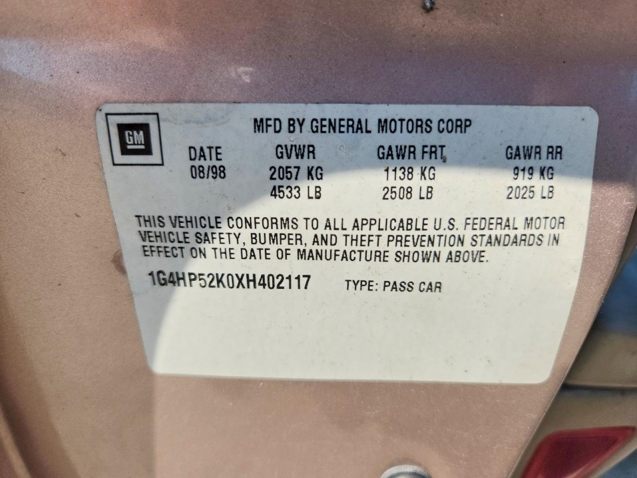 1999 BUICK LESABRE