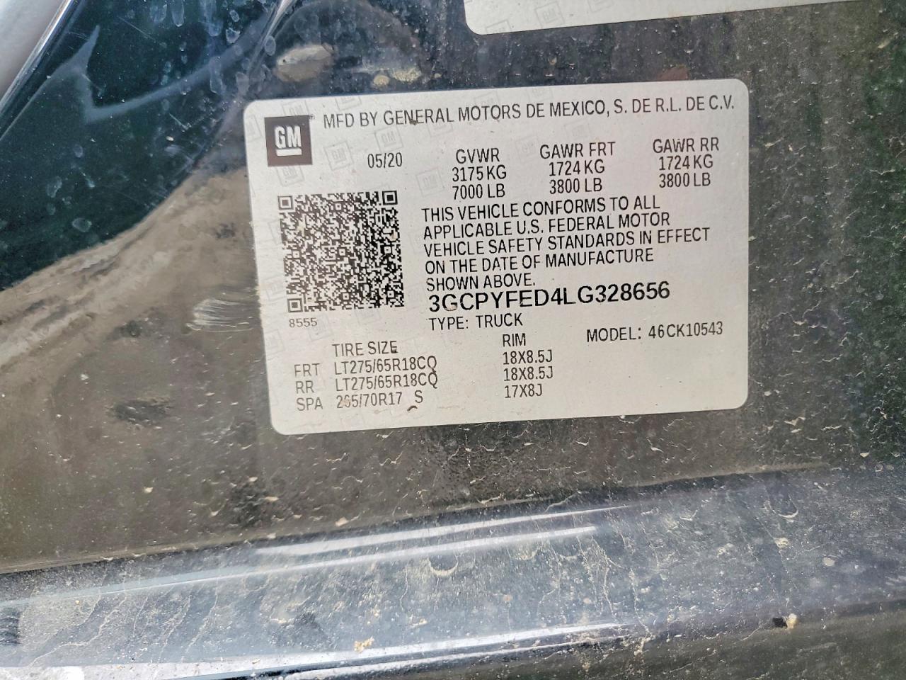 2020 CHEVROLET SILVERADO