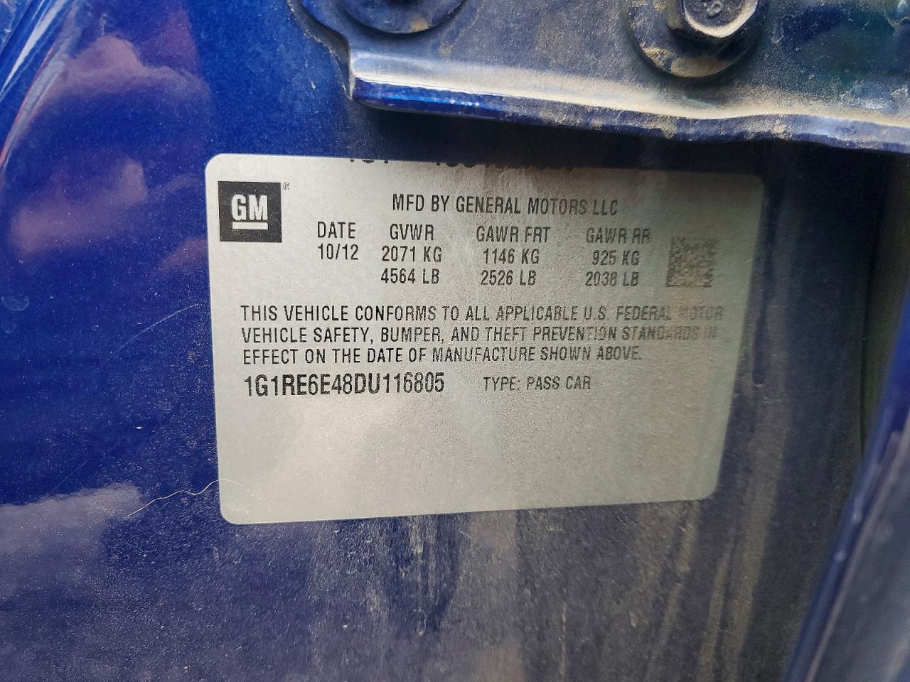 2013 CHEV VOLT