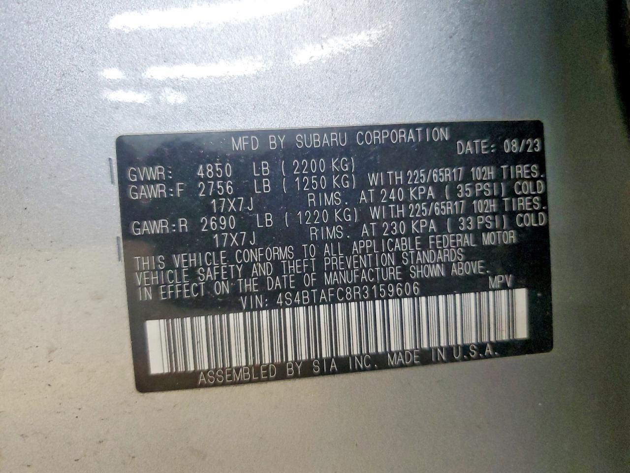 2024 SUBARU OUTBACK