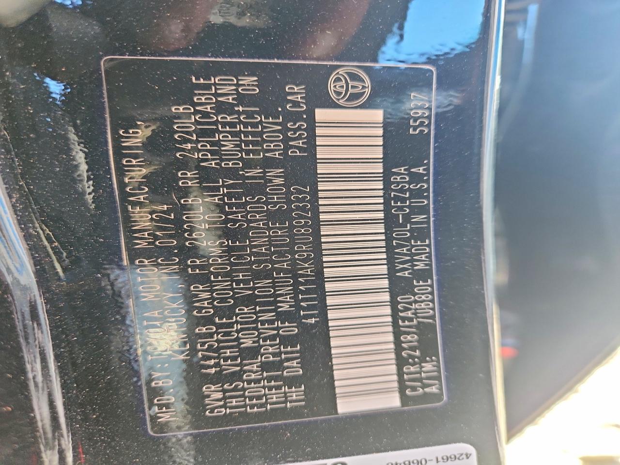 2024 TOYOTA CAMRY