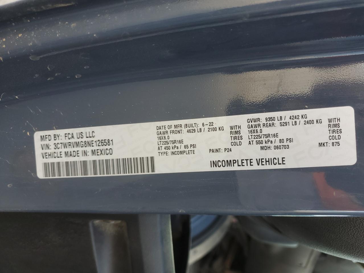 2022 RAM PROMASTER