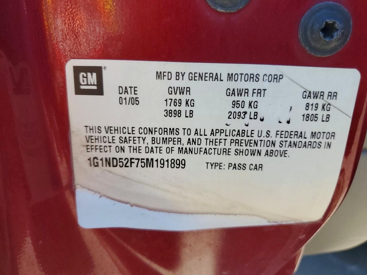 2005 CHEV MALIBU
