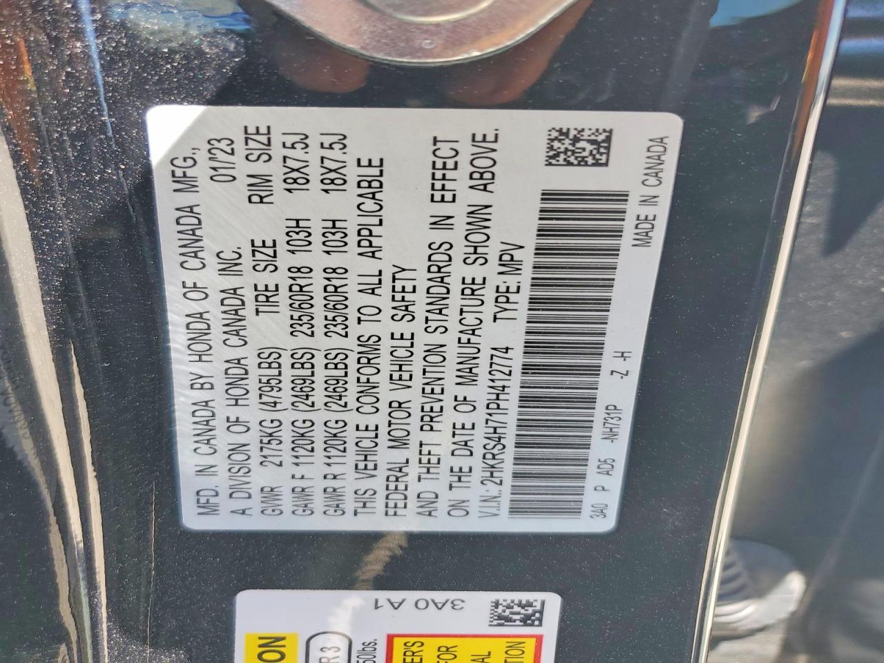 2023 HONDA CRV