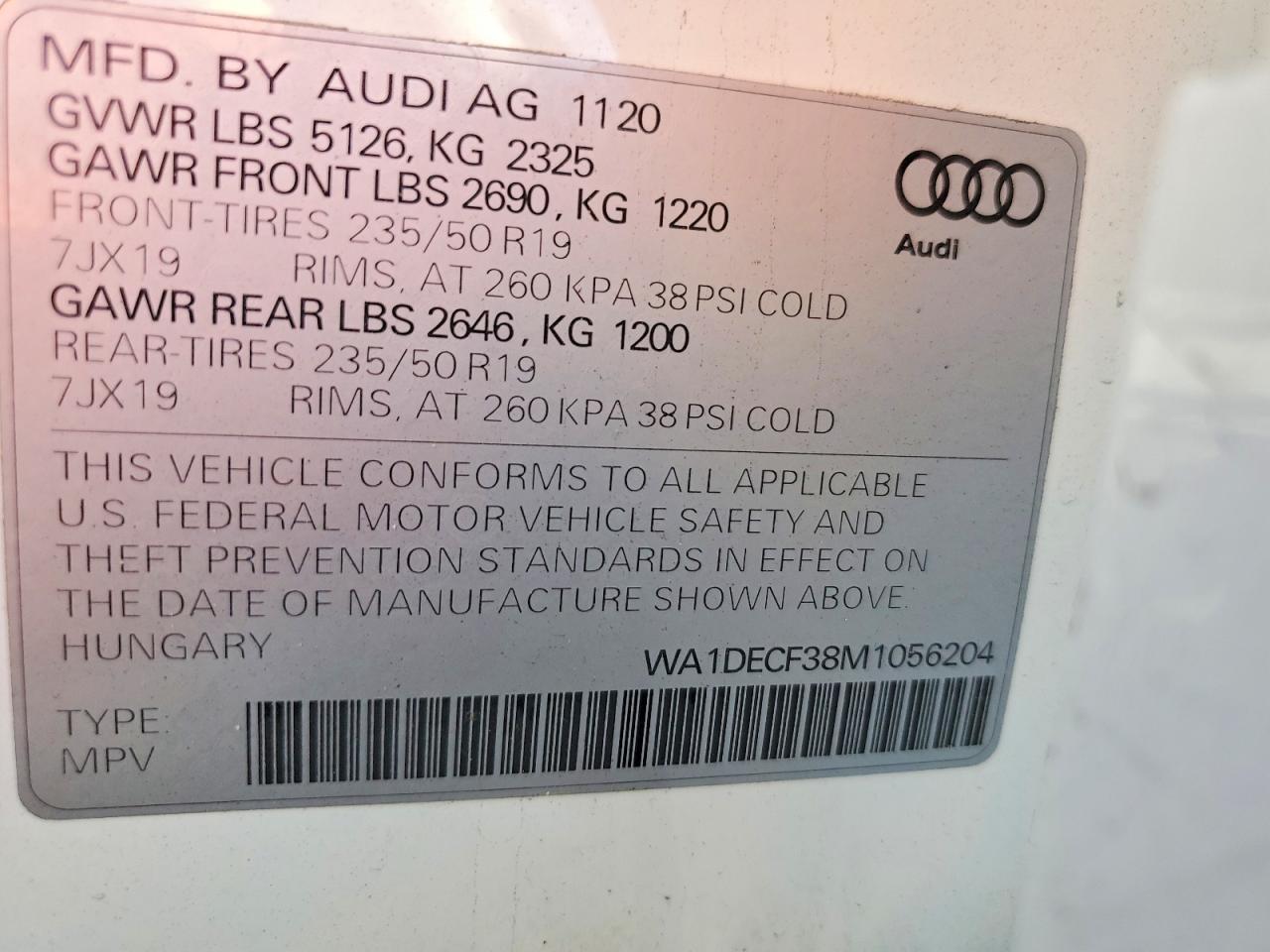 2021 AUDI Q3
