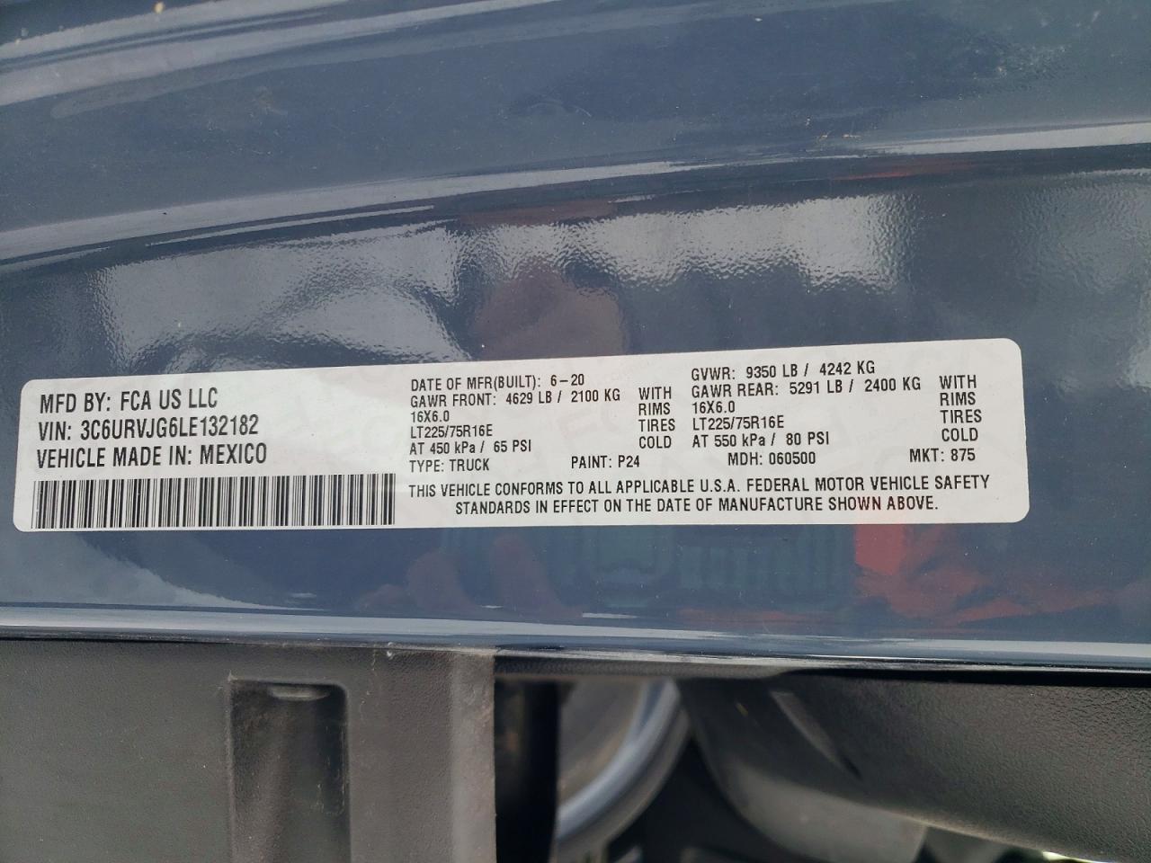 2020 RAM PROMASTER