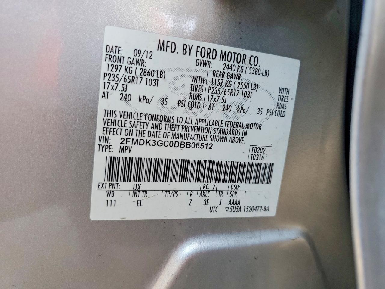 2013 FORD EDGE