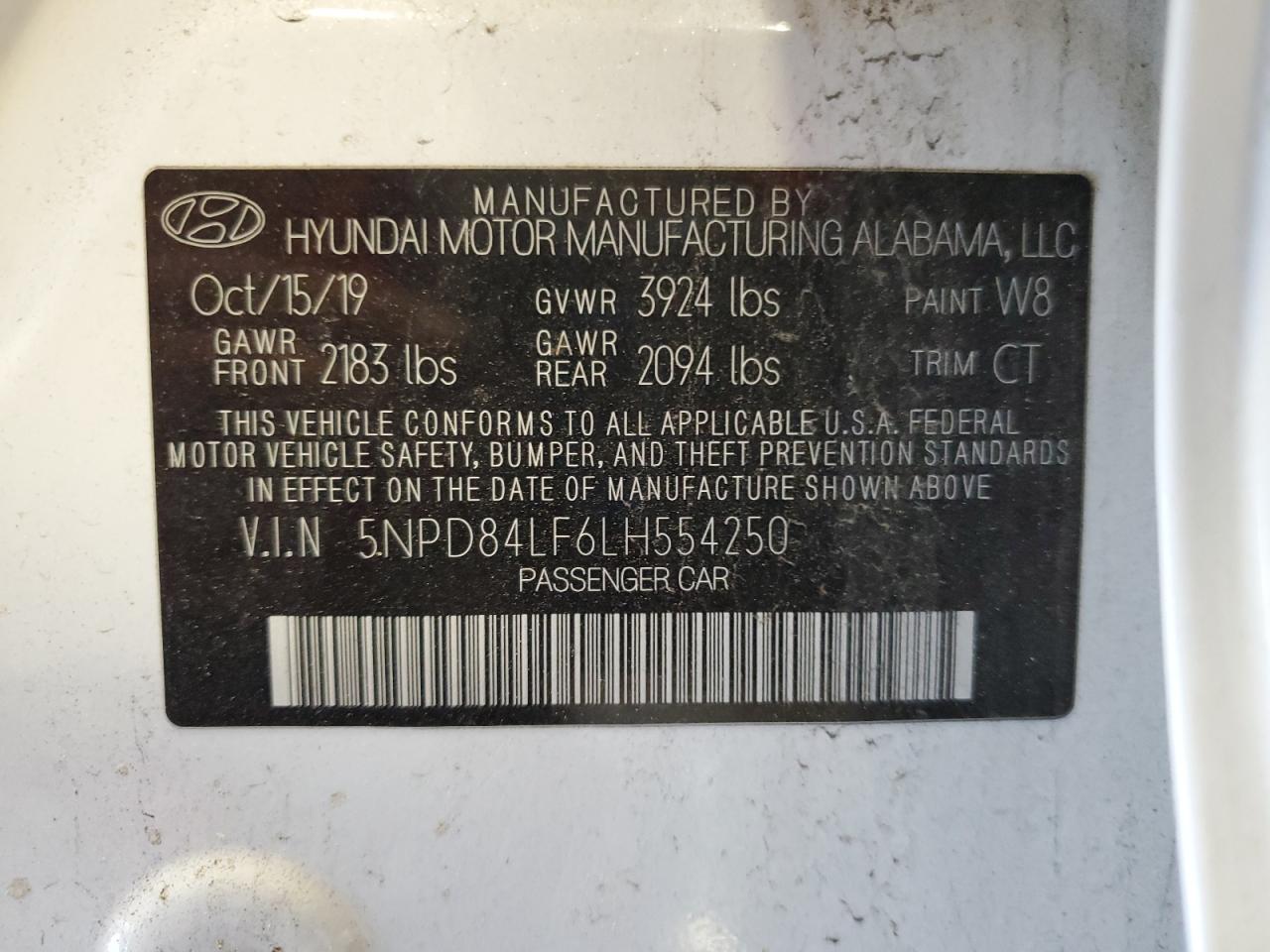 2020 HYUNDAI ELANTRA