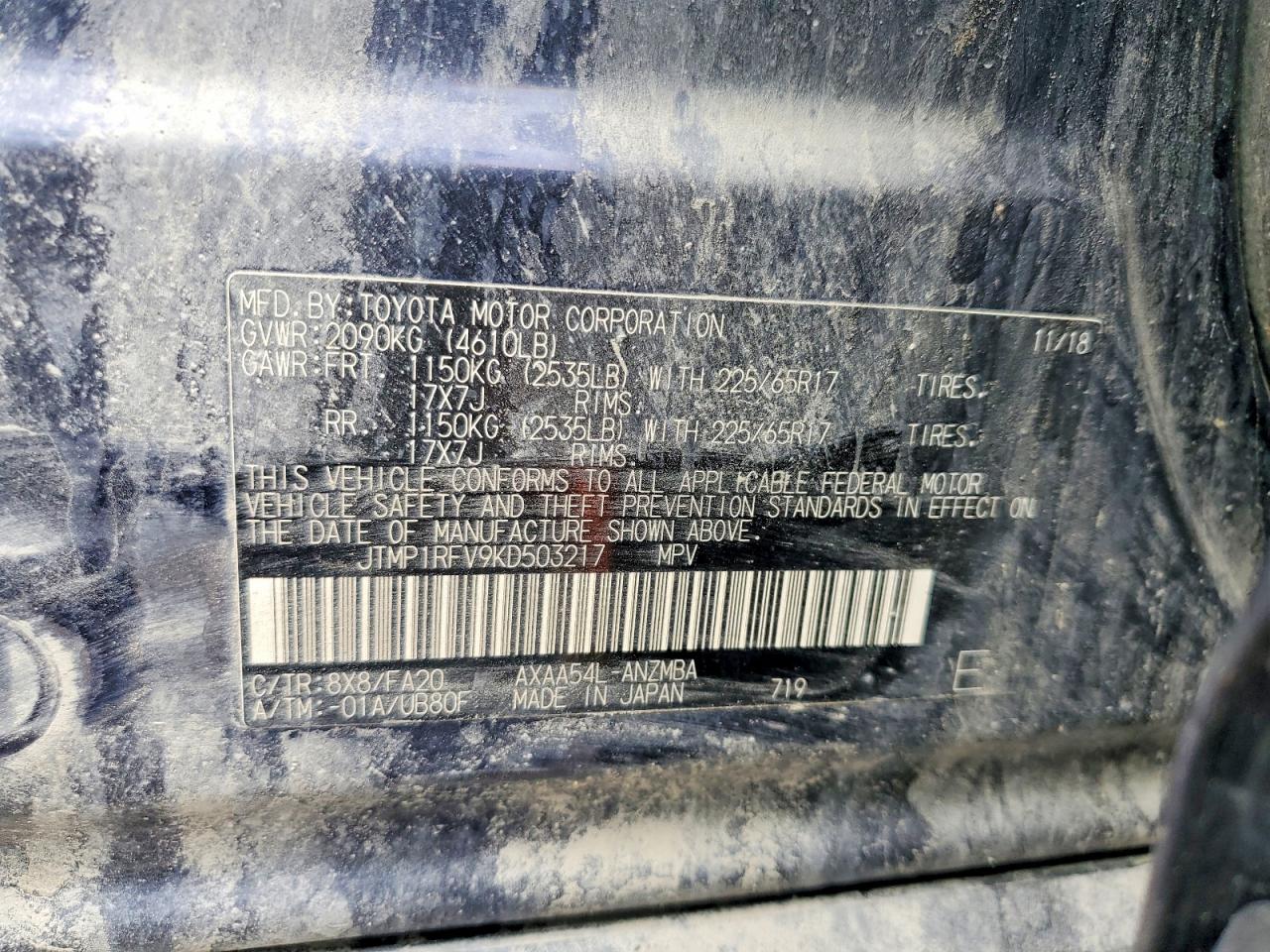 2019 TOYOTA RAV4