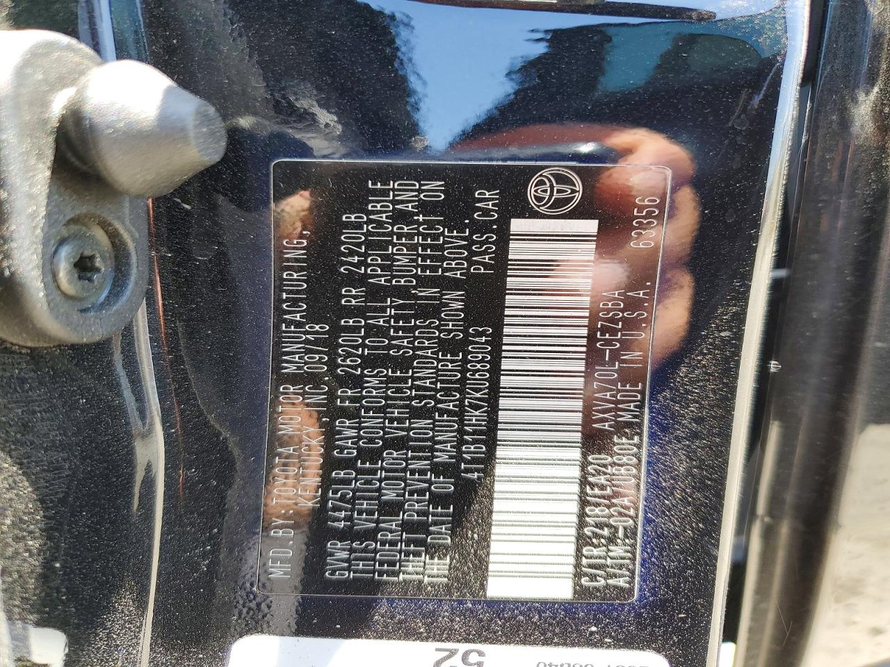 2019 TOYOTA CAMRY