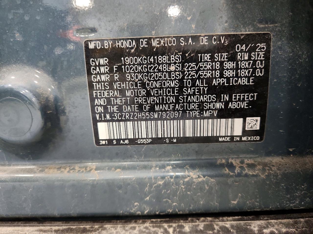 2025 HONDA HR-V