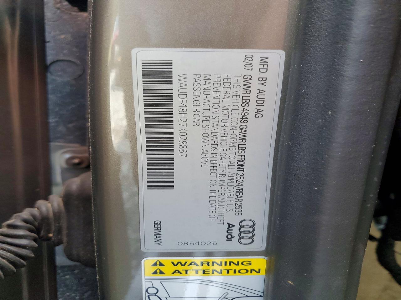 2007 AUDI A4