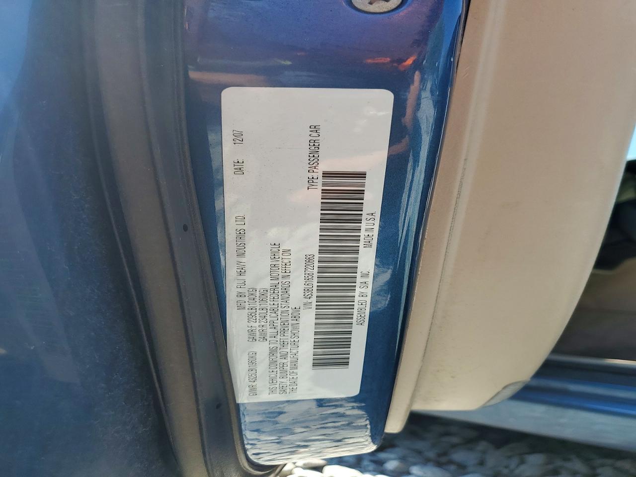 2008 SUBARU LEGACY