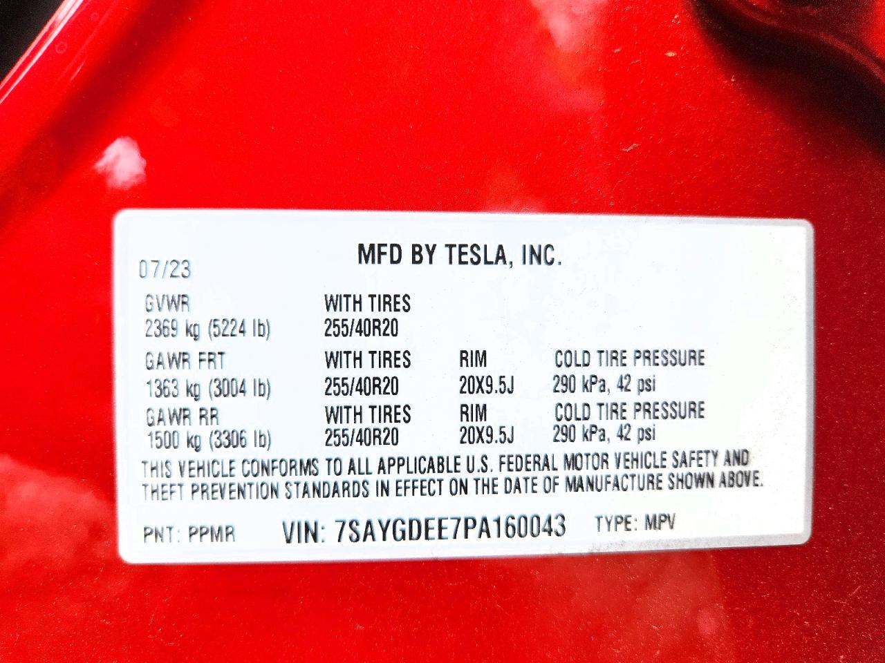 2023 TESLA MODEL Y