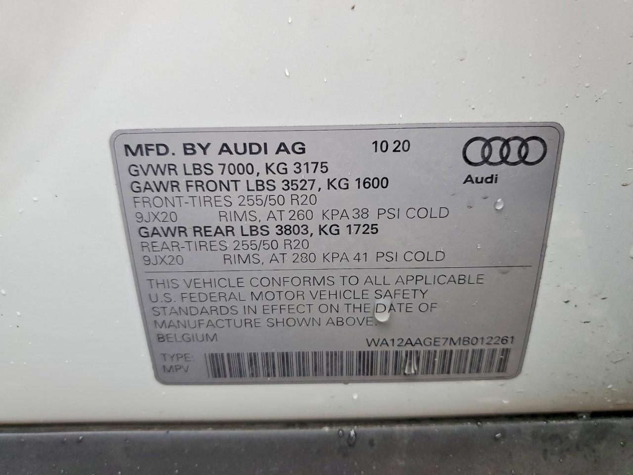 2021 AUDI E-TRON
