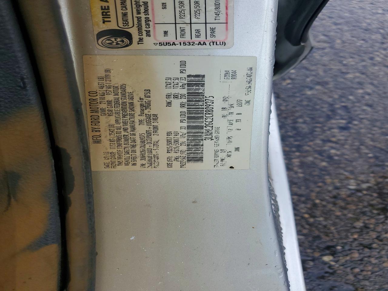 2012 LINCOLN MKZ