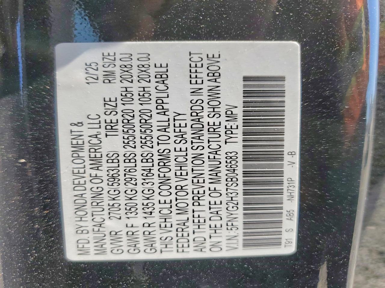 2025 HONDA PILOT