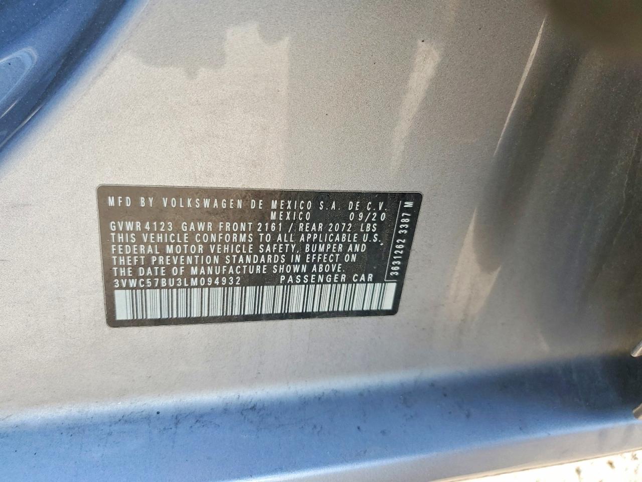 2020 VOLKSWAGEN JETTA