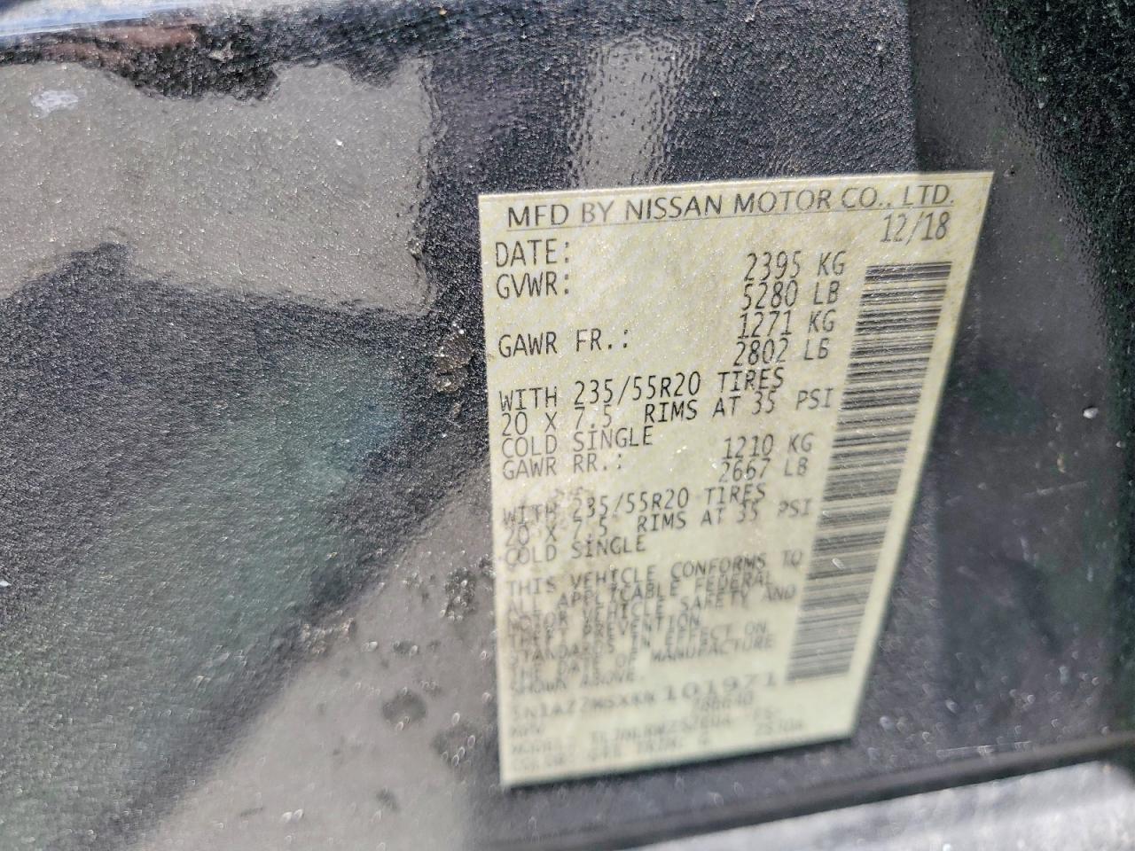 2019 NISSAN MURANO