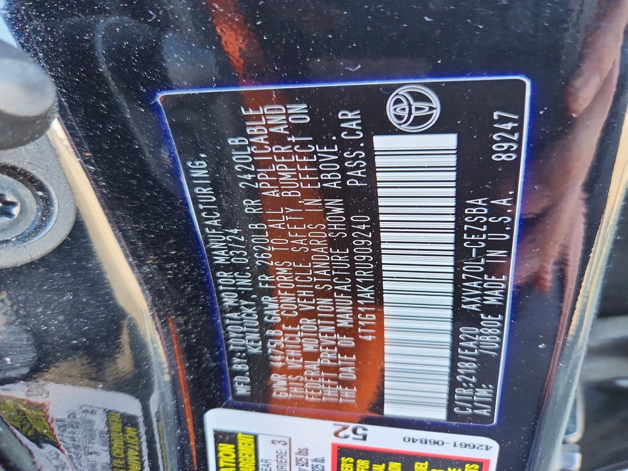 2024 TOYOTA CAMRY