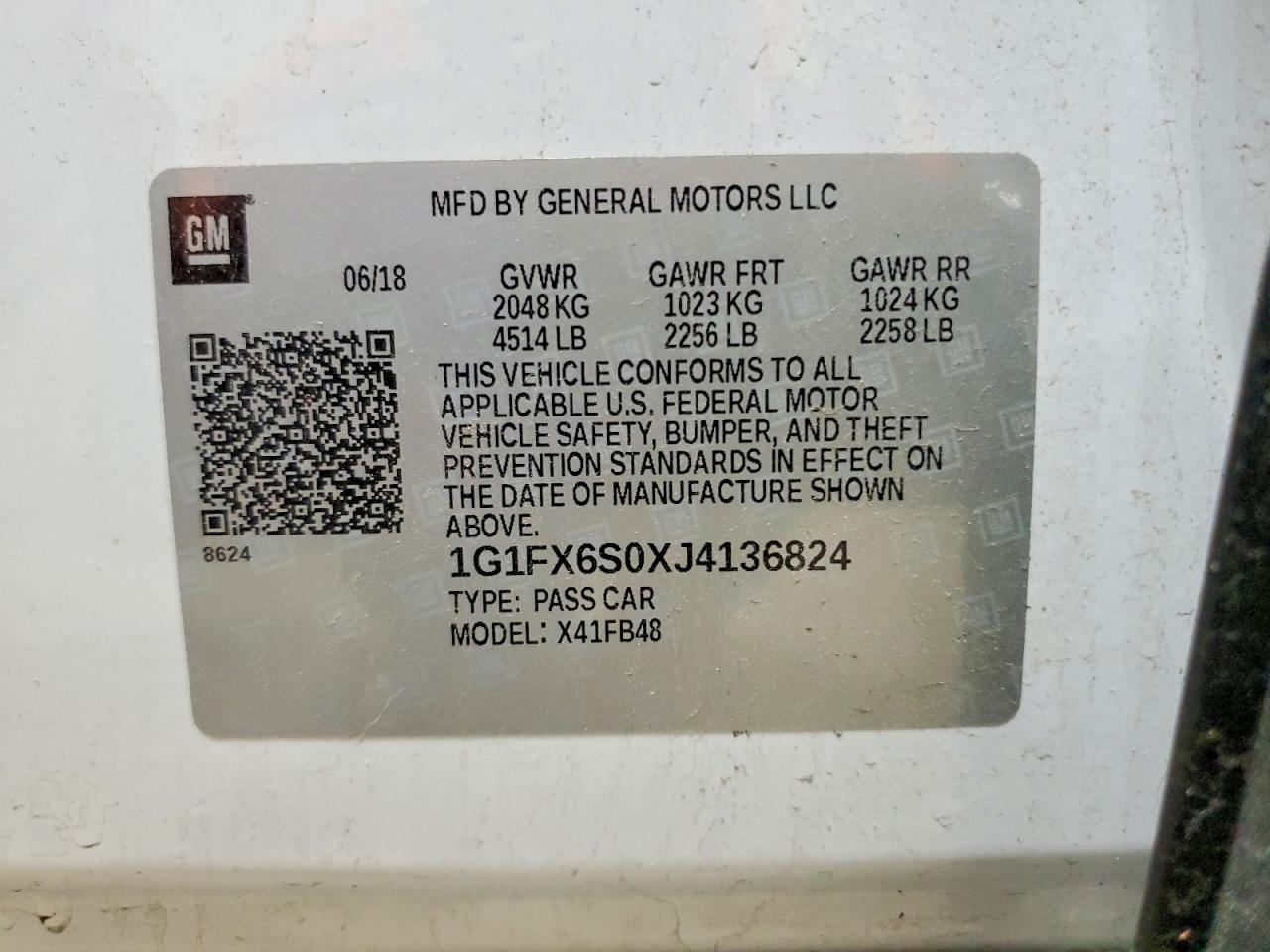 2018 CHEVROLET BOLT