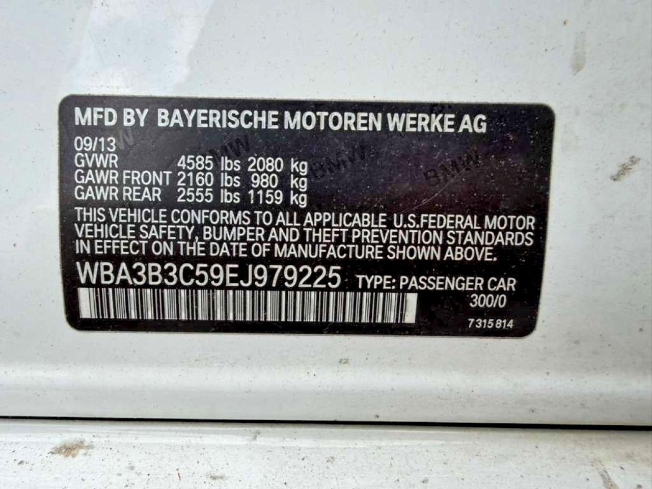2014 BMW 3 SERIES