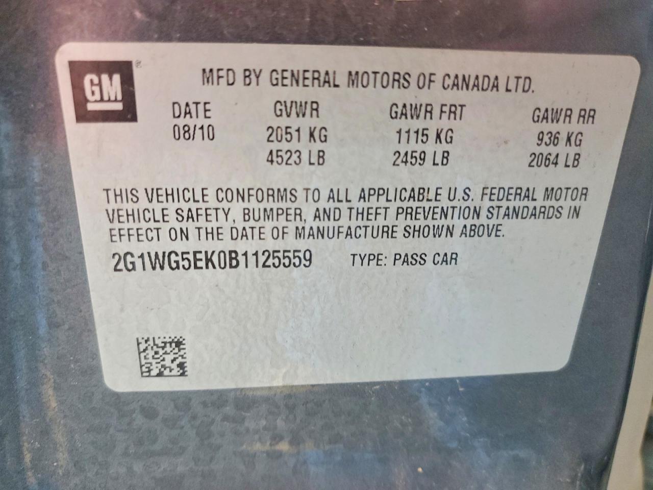 2011 CHEVROLET IMPALA
