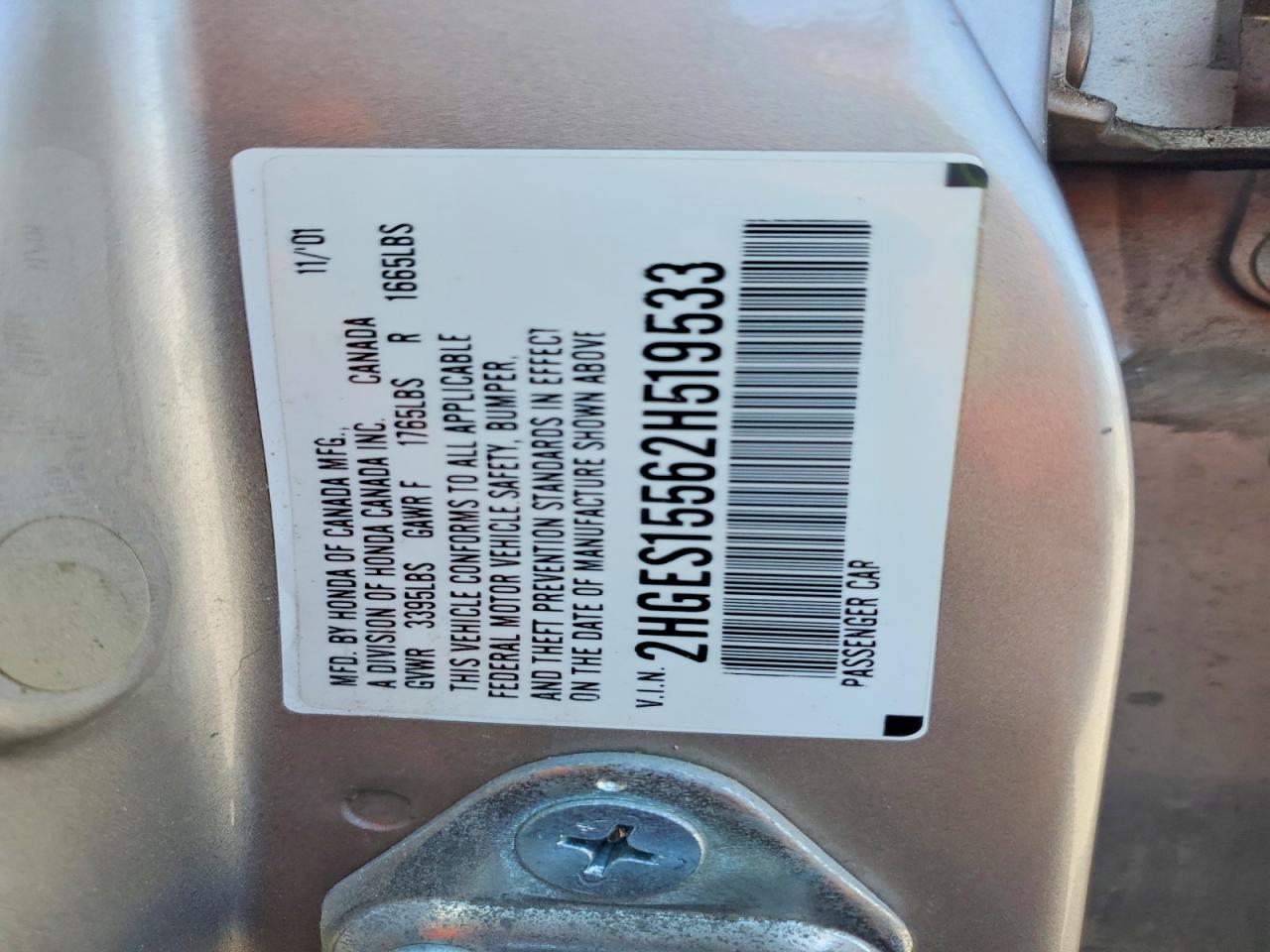 2002 HONDA CIVIC