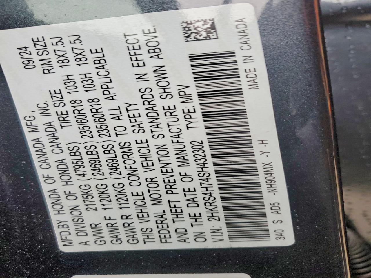 2025 HONDA CRV