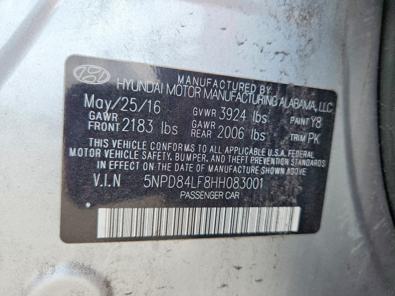 2017 HYUNDAI ELANTRA