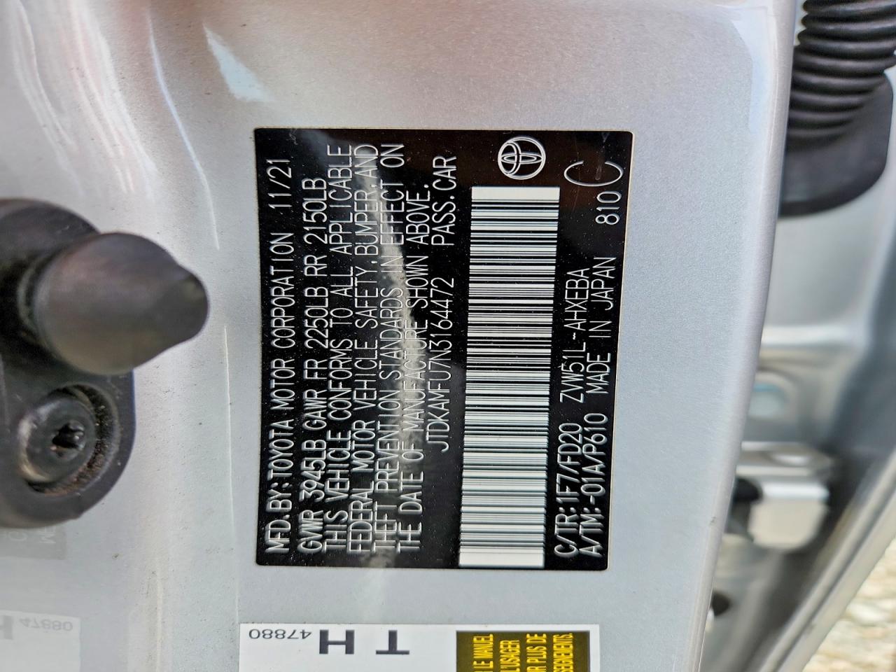 2022 TOYOTA PRIUS