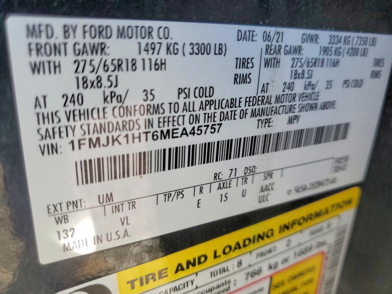 2021 FORD EXPEDITION